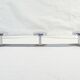 Coat rack has 3 pastes in chromed metal vintage