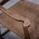 Danish Stained Oak Armchair with Cane and Spindle Back, 1940s