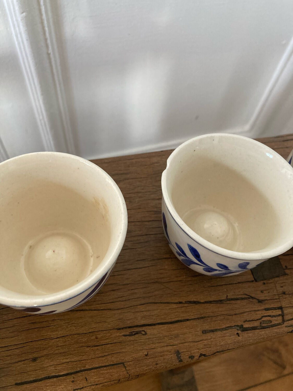 Set of 7 ceramic candle holders