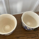 Set of 7 ceramic candle holders