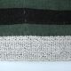 Tapis Kilim vintage vert et noir, 86x86 cm