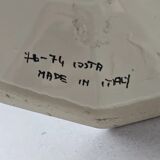 Vintage Costa Italy white ceramic candle holder - 1950s