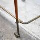 Wood and brass rolling dessert trolley, bar cart, server, trolley, 1950 Cesare Lacca for Arredoluce.
