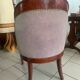 Antique armchair, Restoration style, swan neck