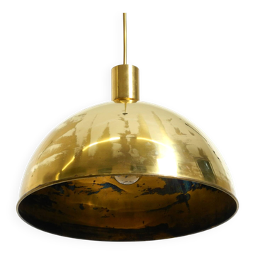 Original Florian Schulz brass pendant lamp | Model "Posa" | 1970s