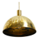 Original Florian Schulz brass pendant lamp | Model "Posa" | 1970s