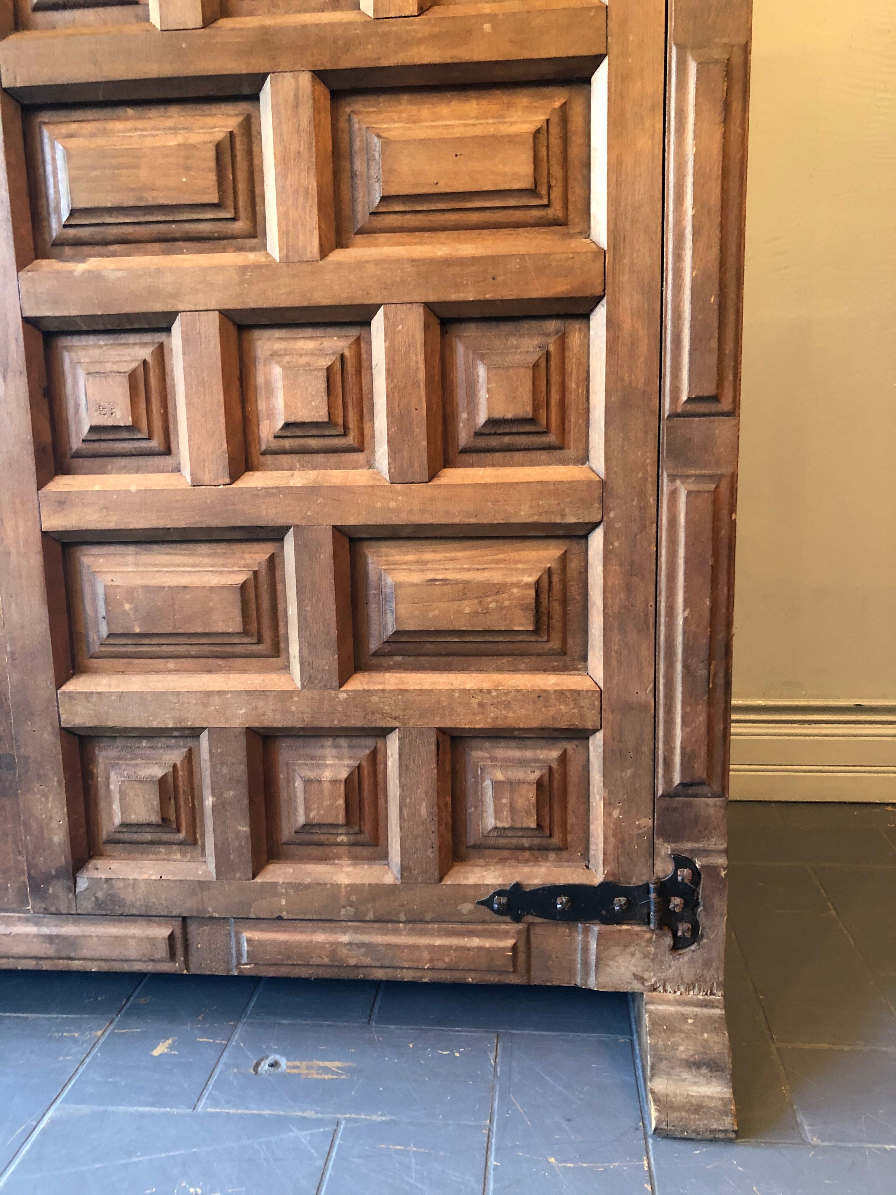 Ancient walnut cabinet