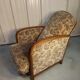 Art Deco armchair with system - original floral velvet fabric