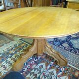 Old cherry pedestal table
