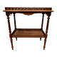 Louis XVI style serving table in carved walnut 20th century Console Tray