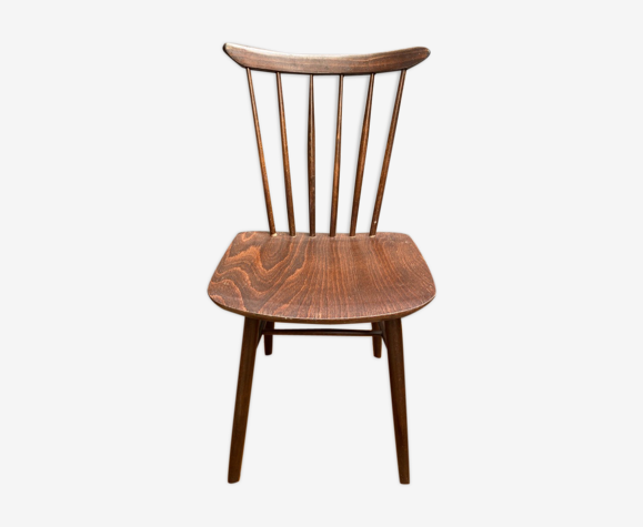 Chaise en bois Ton 1956