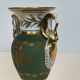 Pair of Empire Style Porcelain Vases, Decorated with Swans and Bundles