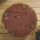 Pouf velours ocre