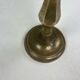 Engraved brass candle holder