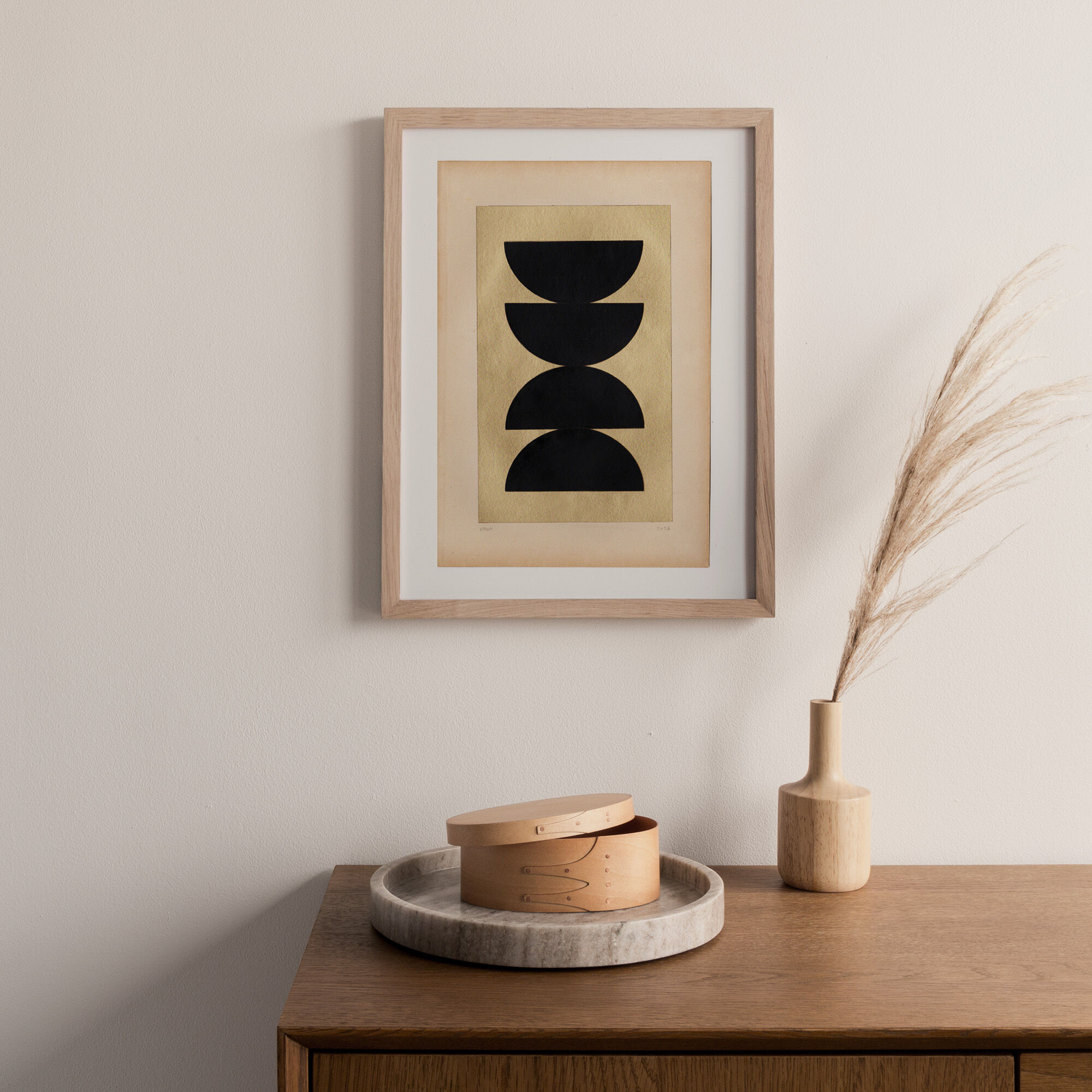 Collage on paper - Goa - signed Eawy