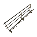 Brass coat and hat rack