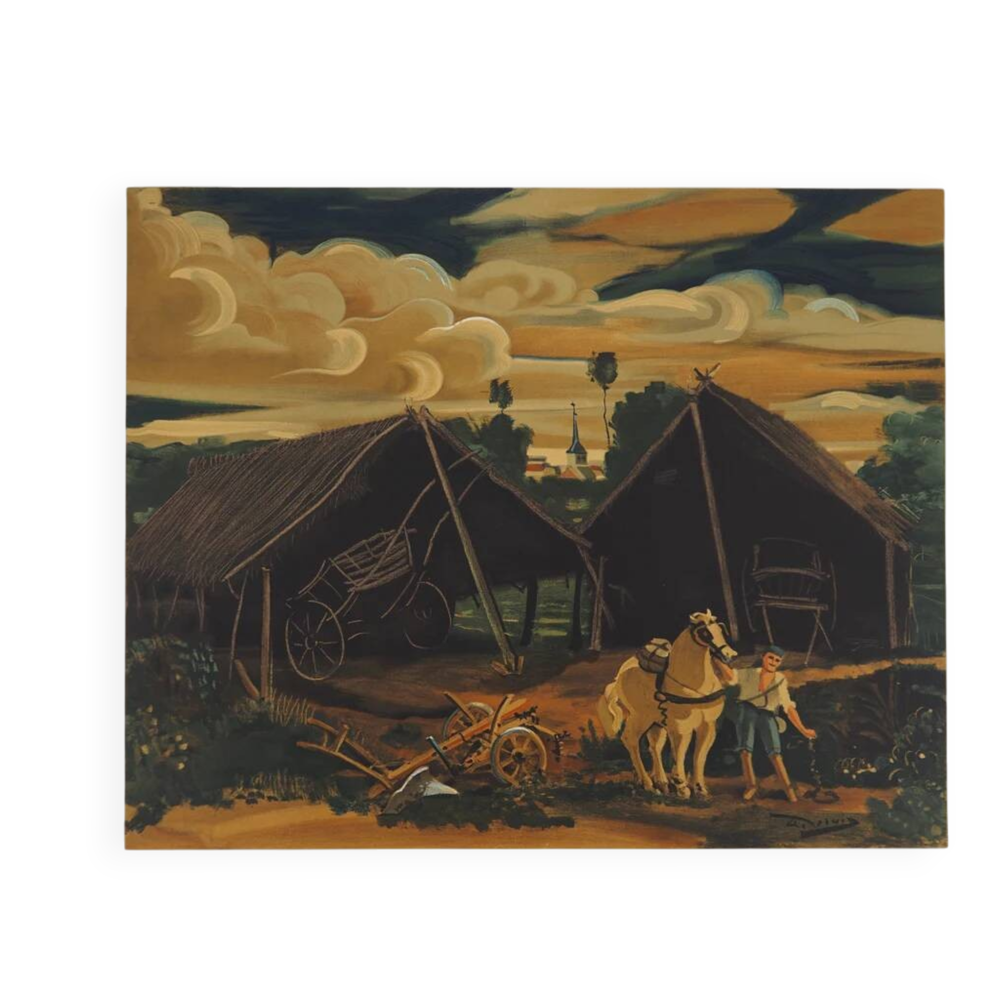 André Derain: After the Harvest, Signed Lithograph