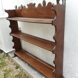 Rustic wooden shelf