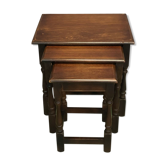English mahogany table gigognes - 50s