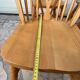 6 chairs bistro windsor wheelback in vintage beech baumann coffee