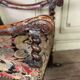 Carved walnut and tapestry armchair, late 17th century