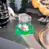 Rare Murano Vide-poche Ouraline Sommerso - Design by Flavio Poli - 1960