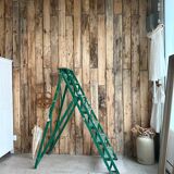 Vintage stepladder with green patina