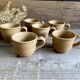 6 vintage France stoneware cups