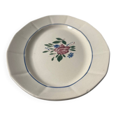 Plat de présentation Sarreguemines peint à la main