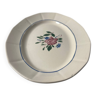 Hand-painted presentation plate Sarreguemines