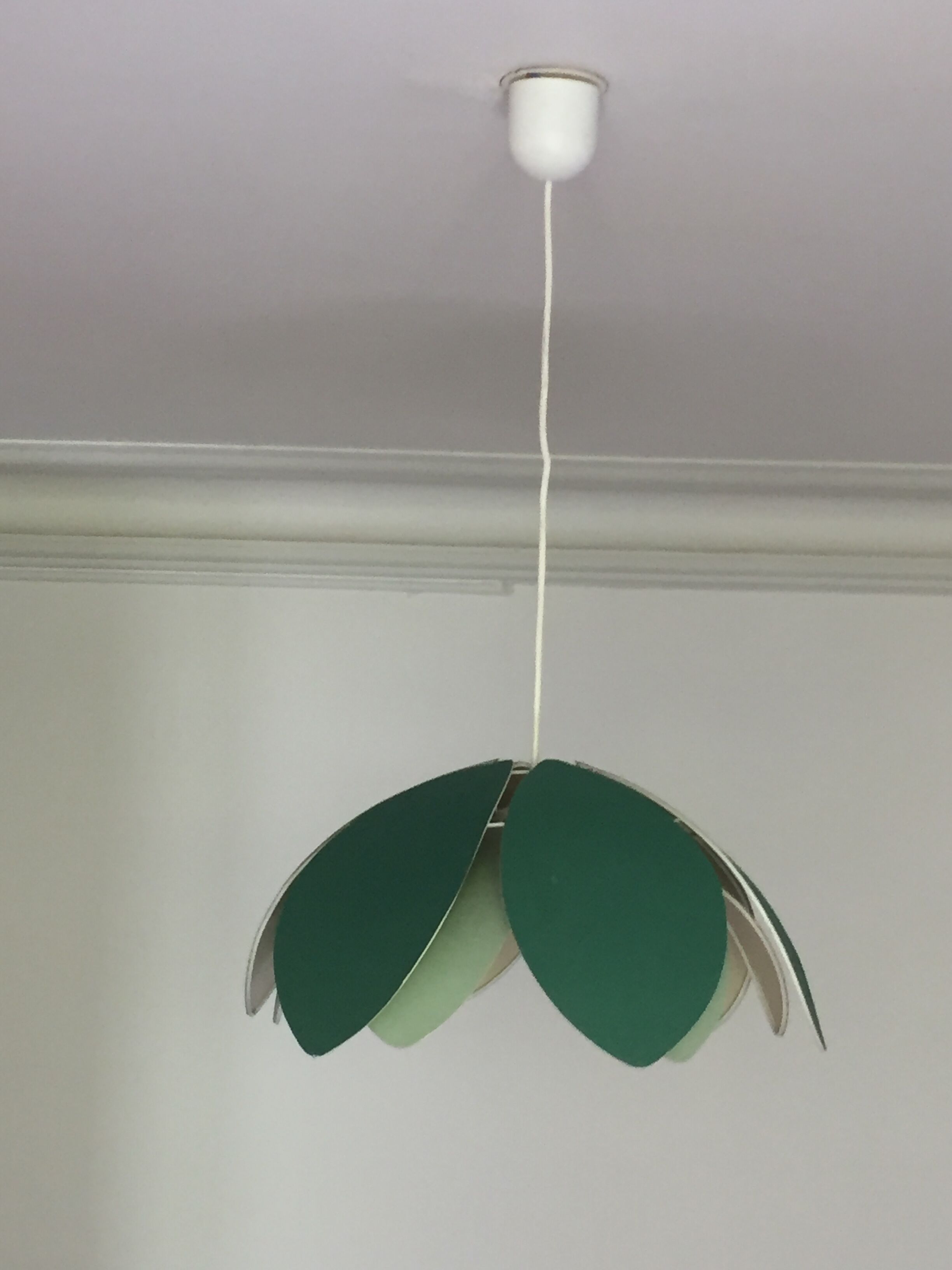 Vintage lotus flower suspension 1970s