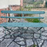 Antique folding garden bench