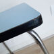 Light blue formica kitchen stool