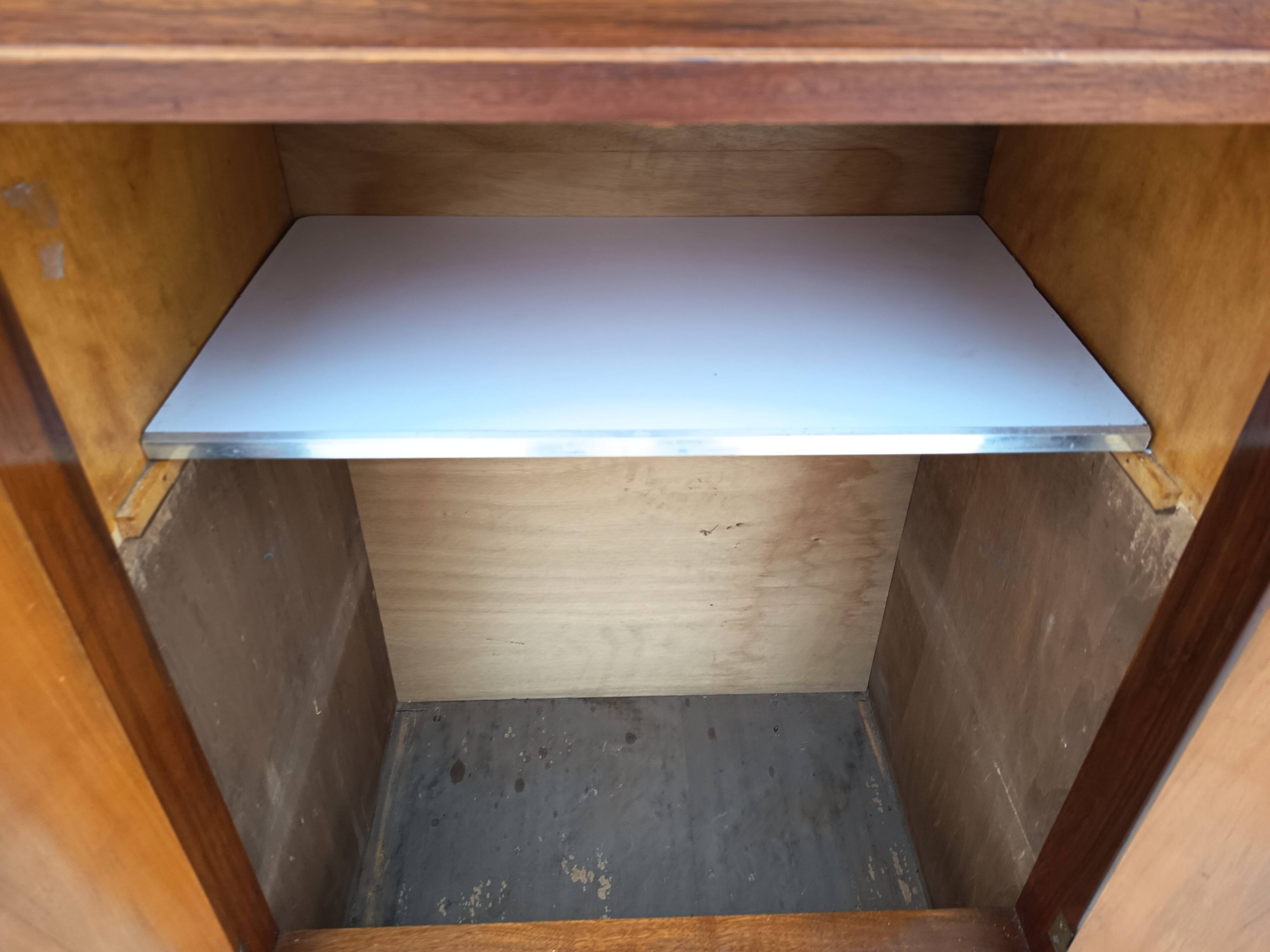 Art Deco walnut burl buffet