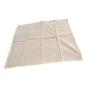 4 serviettes blanches damassé de lin