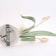 Tulip wall light with leaves and flowers, 80s