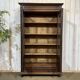 Breton library from the early 20th century in chestnut wood