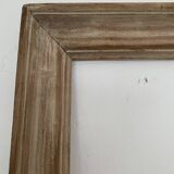 Old patinated / limed wood frame 89x76 cm