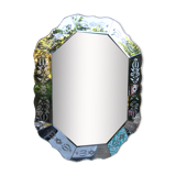 Octagonal Venetian mirror 89 x 68 cm