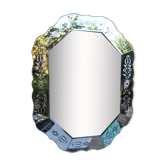 Octagonal Venetian mirror 89 x 68 cm