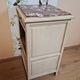 Patinated bedside