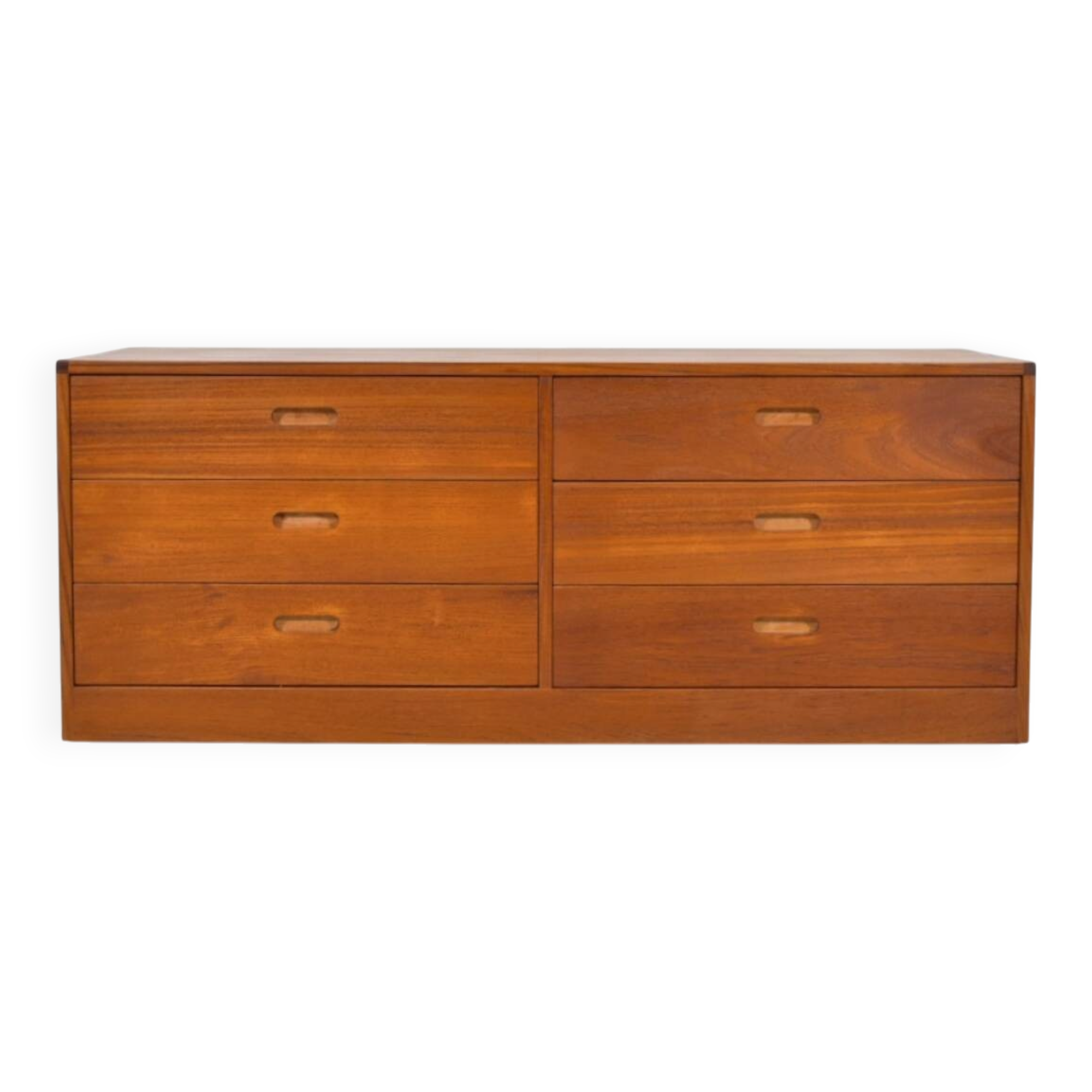 Chest of drawers by Erik Brouer 1960s Danish lowboard vintage teak
