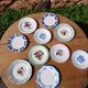 10 assiettes à dessert anciennes dépareillées 