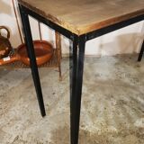 Console vintage bois et fer