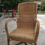 Vintage rattan armchair