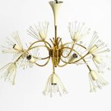 Beautiful brass chandelier by Emil Stejnar for Rupert Nikoll