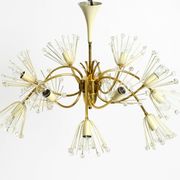 Beautiful brass chandelier by Emil Stejnar for Rupert Nikoll