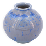 Signed ceramic vase with crystallization effect