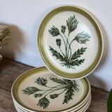 Herbier Gien stoneware plates