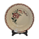 Plat vintage Sarreguemines Eglantine - 1950 décor au pochoir
